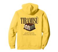 Tiramisù Vintage 90s Cibo Italiano Estetica Foodie Dessert Felpa con Cappuccio