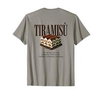 Tiramisù Vintage 90s Cibo Italiano Estetica Foodie Dessert Maglietta