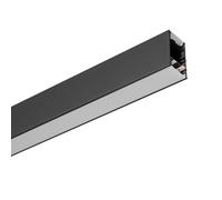 TIRANA PROFILO IN ALLUMINIO SEZIONABILE COLORE NERO 2MT PARETE/SOFFITTO/SOSPENSIONE PIU DIFFUSORE