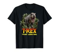 Tirannosauro Rex T-Rex Re Lucertola Tiranno Maglietta