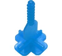 TIRANTE a 'Croce' LIVELLATORE PAVIMENTI (250pz). Per sistema a rotazione tiramisu, spessore mm: 2-3-4, sacchetto 250 pz. Per Manopola tiramisu. (Blu - 3mm a 'Croce - 250pz)