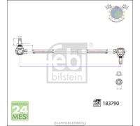 Tirante barra stabilizzatrice Febi Anteriore per HONDA CIVIC XI X CR-V V