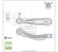 Tirante barra stabilizzatrice Febi Posteriore Dx Destro per AUDI Q4 CUPRA BORN