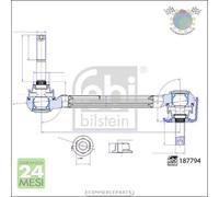 Tirante barra stabilizzatrice Febi Posteriore per FORD ECOSPORT