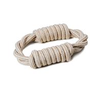 Tirante con palla da tennis in cotone Linea Natural Cotton per cani 34 cm - 140