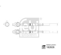 Tirante interno FEBI 182828 per ISUZU D-MAX II (TFR, TFS) 2.5 2012-2018