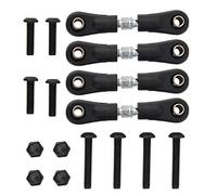 Tirante per sterzo per auto RC da 4 pezzi, set di tiranti per sterzo RC durevole per accessori di aggiornamento per auto piatte 1/10 RC(42-50 mm)