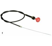 TIRANTE STOP MOTORE, CAVO L = 2200 MM E POMELLO STOP ROSSO