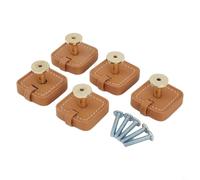 Tiranti rotondi in pelle con anima in lega di zinco, per l'uso su mobili da cucina, bagno, vanità e mobili interni (B)