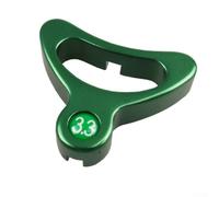 Tiraraggi per raggi di bicicletta da 3,2 mm, 3,3 mm, 3,5 mm, in lega di alluminio per un efficace controllo della tensione e del cerchione (verde, 3,3 mm)