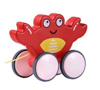 Tirare il giocattolo, spingere il giocattolo - Divertente push-pull per animali - Giocattolo educativo per camminare ed equilibrare, interattivo da trascinare con pneumatico sile