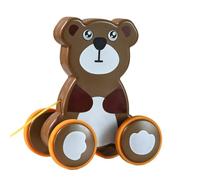 Tirare il giocattolo, spingere il giocattolo - Divertente push-pull per animali | Giocattolo educativo per camminare ed equilibrare con ruote in, interattivo per l'educazione pr