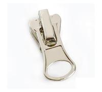 Tirazip, sostituzione della testa della cerniera 10 pezzi 3# 5# 8# 10# 15# cursori for cerniere in resina cerniere nere e argentate cursore for bagagli nastro tirazip testa di blocco kitting(Zt004silv