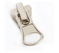 Tirazip, sostituzione della testa della cerniera 10 pezzi 3# 5# 8# 10# 15# cursori for cerniere in resina cerniere nere e argentate cursore for bagagli nastro tirazip testa di blocco kitting(Zt004silv