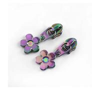 Tirazip, sostituzione della testa della cerniera, 5 pezzi, testa scorrevole della cerniera arcobaleno for cerniere in nylon da 5#, borsa, vestiti, borsa, kit di riparazione for cucire, accessori for