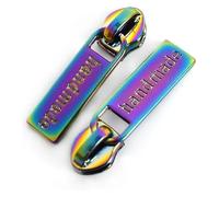 Tirazip, sostituzione della testa della cerniera, 5 pezzi, testa scorrevole della cerniera arcobaleno for cerniere in nylon da 5#, borsa, vestiti, borsa, kit di riparazione for cucire, accessori for