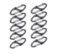 Tirazip Staccabile 10Pcs Zipper Clip Anti Theft Deterrent Black Pull Replacement Keep The Zip Closed For Backpacks(Black)