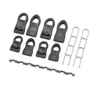 Tirazip Staccabile 4/8/12/16pcs Replacement Zipper Puller Tool- For Clothing Suitcase Backpack Removable Detachable Adjustment(Black Mix 16pcs)