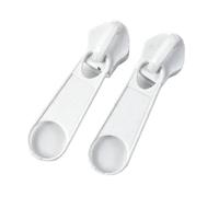 Tirazip Staccabile Zipper Sliders For Zippers Bag Clothes Zip Puller Backpack Pocket Zips Repair Kit DIY Sewing Accessories(White,20PCS_ONE SIZE)