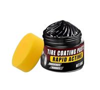 Tire Care Wax - 50g Car Tire Shine Restorer | Wax Paste With Sponge - Quick Gloss Tires Dressing Coating | Rubber Trim Restorer For Car Wheels Tires Exterior Detailing Cleaning Polishing