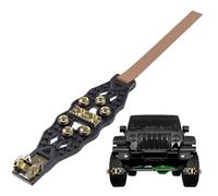 Tire Chains - TPU + Steel Heavy-Duty 38x9cm | Cleats Anti-Slip Traction with Quiet Grip, Winter Snow Ice Control, Lawn Trailer Hiking, Offroad Stability | Truck Car Fishing Outdoor