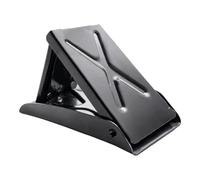 Tire Chock - Foldable Wheel Stopper | Anti-Slip Aluminum Wedge | 5.24x3.43x3.94 Inch Compact Frame, Textured , Thick Foldable Construction for Vehicle Parking and Storage