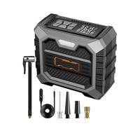 Tire Inflator Compressor, Electric Car Air Pump, Automatic Off Digital Display 150 Psi, Fast High Pressure Inflation Support, Portable Air Compressor for Motorcycles Pickups Bicycles