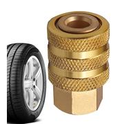 Tire Inflator - Copper Self Locking Chuck, High Strength Valve | Tire Inflation Tool for Car Vehicle, Easy Install Air Nozzle Accessory for Efficient Pumping