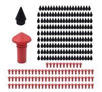 Tire Nail Repair - 1.18 Inch DuraЬle Rubber Patch | Mushroom Lead Plug Set - 90pcs portable Emergencŷ tire puncture kit for motorcycles, electric bikes and vacuum tires maintenance