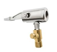 Tire Nozzle - 2.04 Inch Locking Air Chuck | Copper Zinc Alloy Valve Head - Durablé Tires Pump Adapter with 90 Degree Clip, Sturdy Metal Construction for Quick Vehicle Tire Inflation