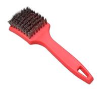 Tire Polish Brush, Steel Wire Tire Brush, Heavy Duty Tire Cleaner, Short Handle Tire Brush, Car Detailing Cleaning Brush, Multi-Purpose Cleaning Brush, Automotive Tire Cleaning Tool, Upholstery