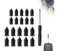 Tire Repair Nails Kit with 2 Sizes, Screw in Tire Repair Plugs with Box and Screwdriver, Fast Self-Service Tire Repair Tools for Cars, Motorcycles, Trucks, and More