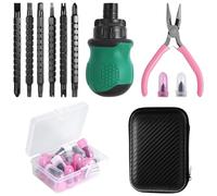Tire Repair Rubber Nails - Puncture Fix Tools | Plug Set with Screw Insert Design, Wheel Sealing Solution for Motorcycle Commuting, Tubeless Tire Accessory and Roadside Maintenance Support