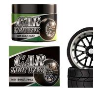 Tire Shine, 50g Car Tire Restorer Paste, High Gloss Wheel Polish Gel, Long Lasting Uv Protection Easy Application and Deep Black Finish, Detailing Cleaner for Truck Motorcycle Rv Bike, 1.97 Inch