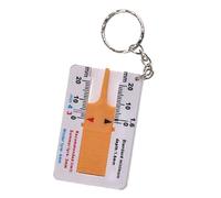 Tire Tread Depth Gauge - 2.56 Inch Compact Manual Сaliper | ABS Precision Tester - Sturdy Tire Depth Gauge with Convenient Keyring Design, Perfect for Quick Safety Checks on Any Vehicle Tires