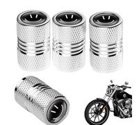 Tire Valve Cap - Air Cap Tire Covers | Dust Caps for Car | Valve Caps for All Vehicles Tires | Valve Stem Covers Aluminum Alloy 4 Use for Trucks Suvs Bikes Motorcycles and Cycles