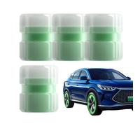 Tire Valve Caps, 4-Piece UV Protection Cover Set with Dustproof Design, Car Tire Caps for Automotive Vehicle Use in Night Outdoor Garage Sport Wheel Maintenance Driving Travel Accessory Kit