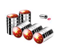 Tire Valve Caps, Metal Stem Covers, Wheel Accessory Set, Waterproof Seal Design, Dust Leak Protection, Cars, Motorcycles, Bicycles, Trucks, Outdoor Use Color Silver