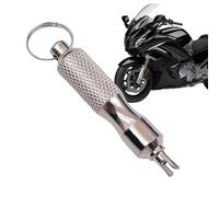 Tire Valve Core Remover - Portable Automotive Stem Removal Tool | Multifunctional Valve Keychain with Easy Grip Handle | Quick Replacement Accessory for Tire Repair Garage Maintenance Bicycle Car Work