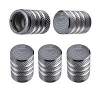 Tire Valve Stem Cap Cover - (5 Pack) Tire Air Cap Metal with Plastic L
