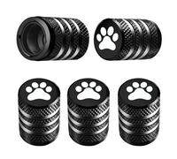 Tire Valve Stem Cap Cover - (5 Pack) Tire Air Caps Metal with Plastic