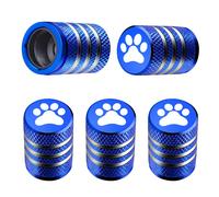 Tire Valve Stem Cap Cover - (5 Pack) Tire Air Caps Metal with Plastic