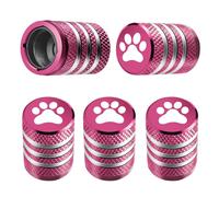 Tire Valve Stem Cap Cover - (5 Pack) Tire Air Caps Metal with Plastic