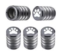 Tire Valve Stem Cap Cover - (5 Pack) Tire Air Caps Metal with Plastic