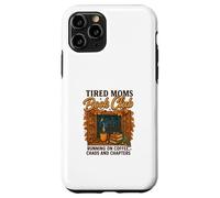 Tired Moms Book Club Coffee Chaos & Chapters Graphic Custodia per iPhone 11 Pro