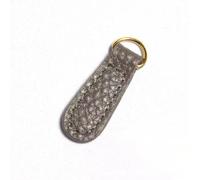 Tiretto for Cerniera 2 Pezzi 4cm Estrattore for Istantaneo Sostituzione della Riparazione del Cursore for Borsa Valigia Testa in Pelle Fai da Te Cucito Artigianale(Gray)