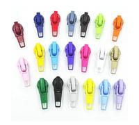 Tiretto generico for cerniera, tiretto for cerniera 10-100 pezzi 3#/5# Bobina in nylon Blocco automatico Estrattore for cerniera Strumento for cucire fai da te Cursore for cerniera 20 colori Sostituzi