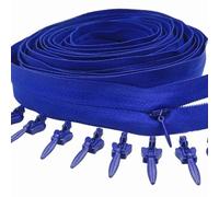 tiretto per cerniere, 3# Cerniera invisibile in nylon Cerniera lunga 5/10/20 metri 10/20/30 Cursori con bloccaggio automatico utilizzati for borse di abbigliamento(Dark Blue)