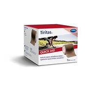 Tiritas Quick Aid 2-in-1 protection and fixing, self-adhesive foam bandage for dressing protection and fixation of a bandage; flesh colour; 1 piece