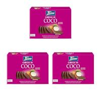 Tirma Biscotti al Cocco Ricoperti di Cioccolato al Latte | Biscotti Morbidi e Croccanti | Da Servire Anche Come Dessert | Biscotti senza Uova | Confezione da 600gr, 6x33gr